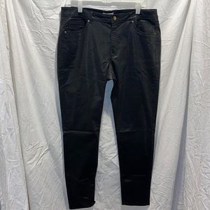 H&M shinny black jeggings size 16